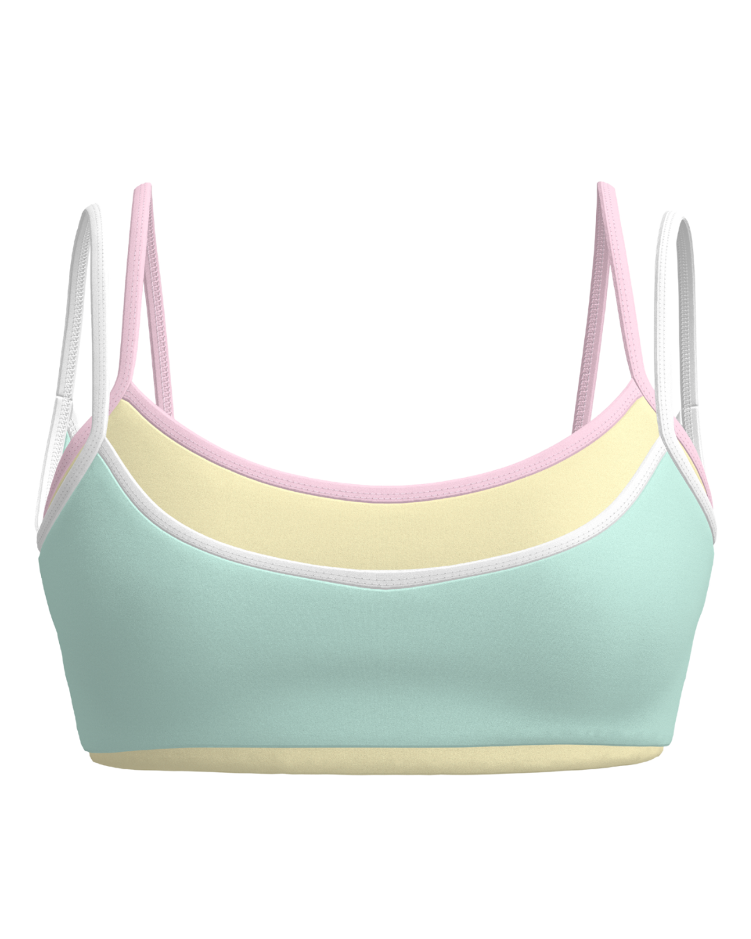 Double Layer Scoop Bra - Retro
