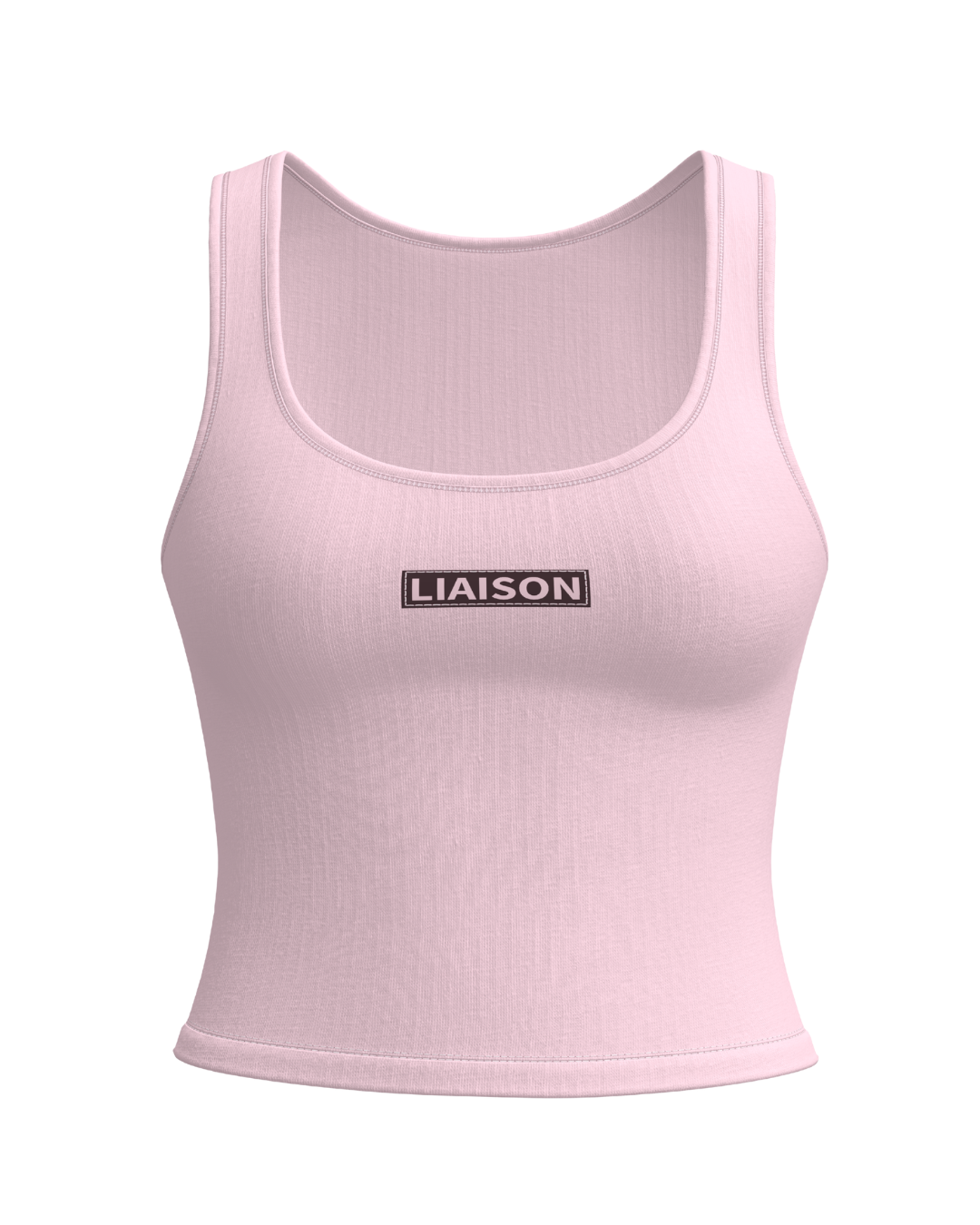 Signature Cotton Patch Tank - Soft Pink