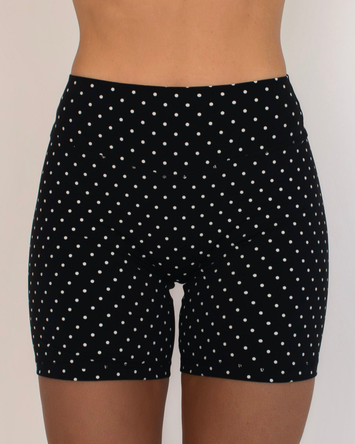 Bridge Short - Black & White Polka Dots