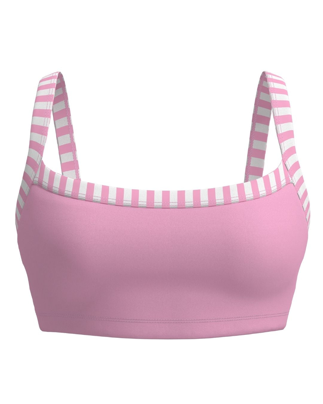 Basic Contrast Bra - Petal Pink & Stripes