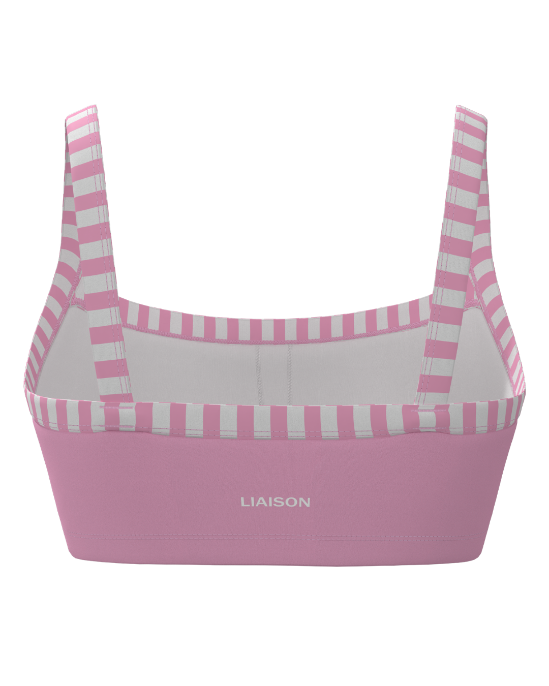 Basic Contrast Bra - Petal Pink & Stripes