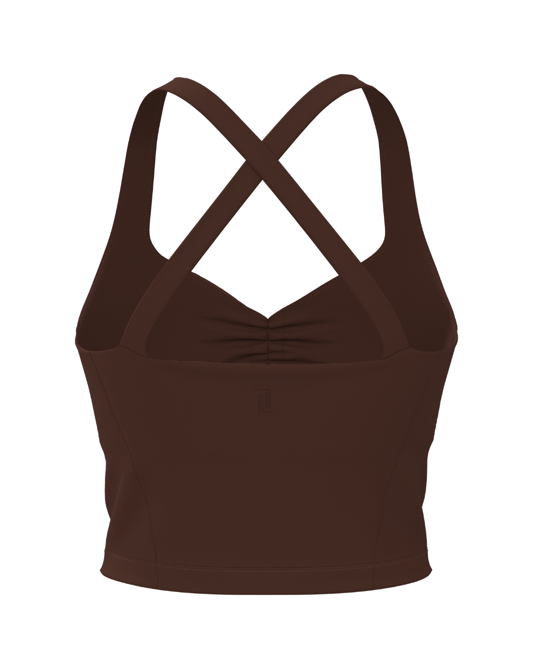 Scrunch Tank - Mocha Brown