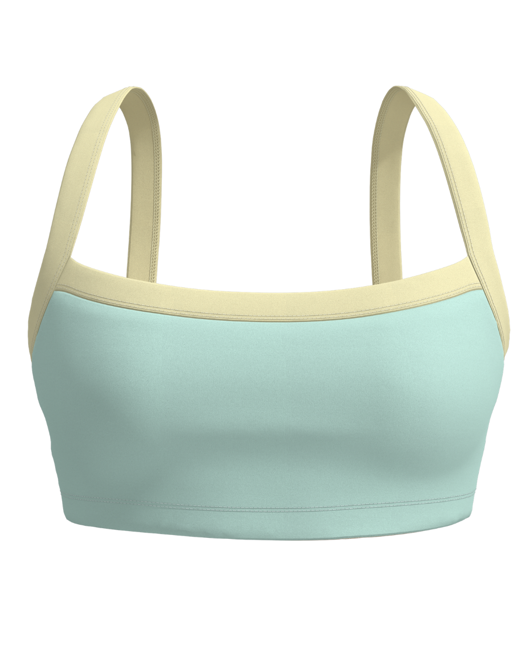 Basic Contrast Bra - Aqua & Daylight