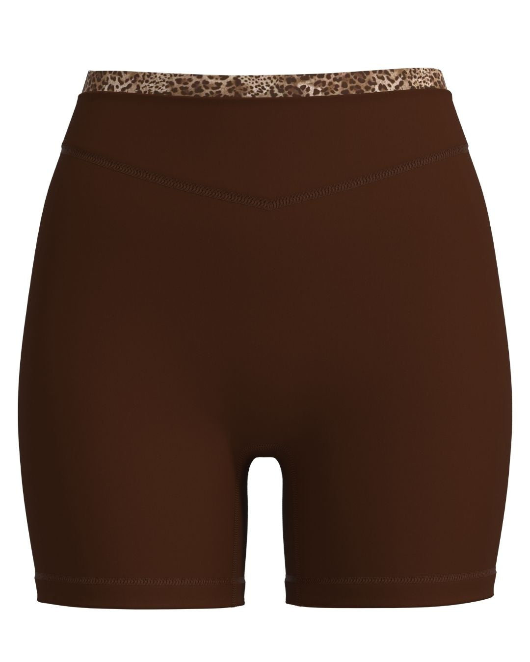 Layered Sculpt Short - Mocha Brown & Wild Side
