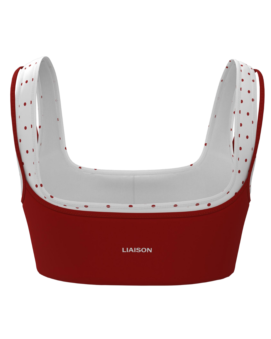 PRE-ORDER - Double Layer Core Bra - Kiss & White Polka Dots