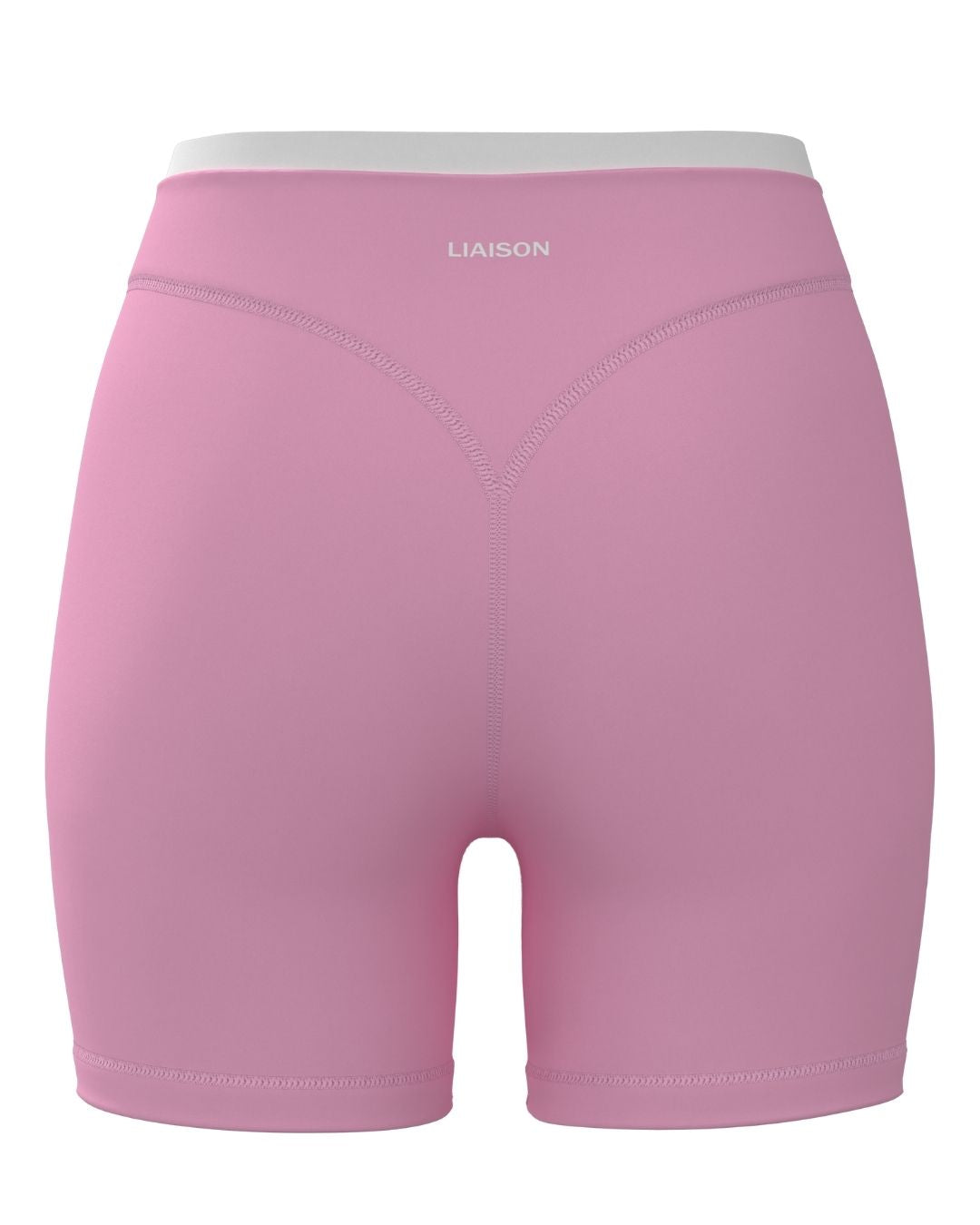 Layered Sculpt Short - Petal Pink & White