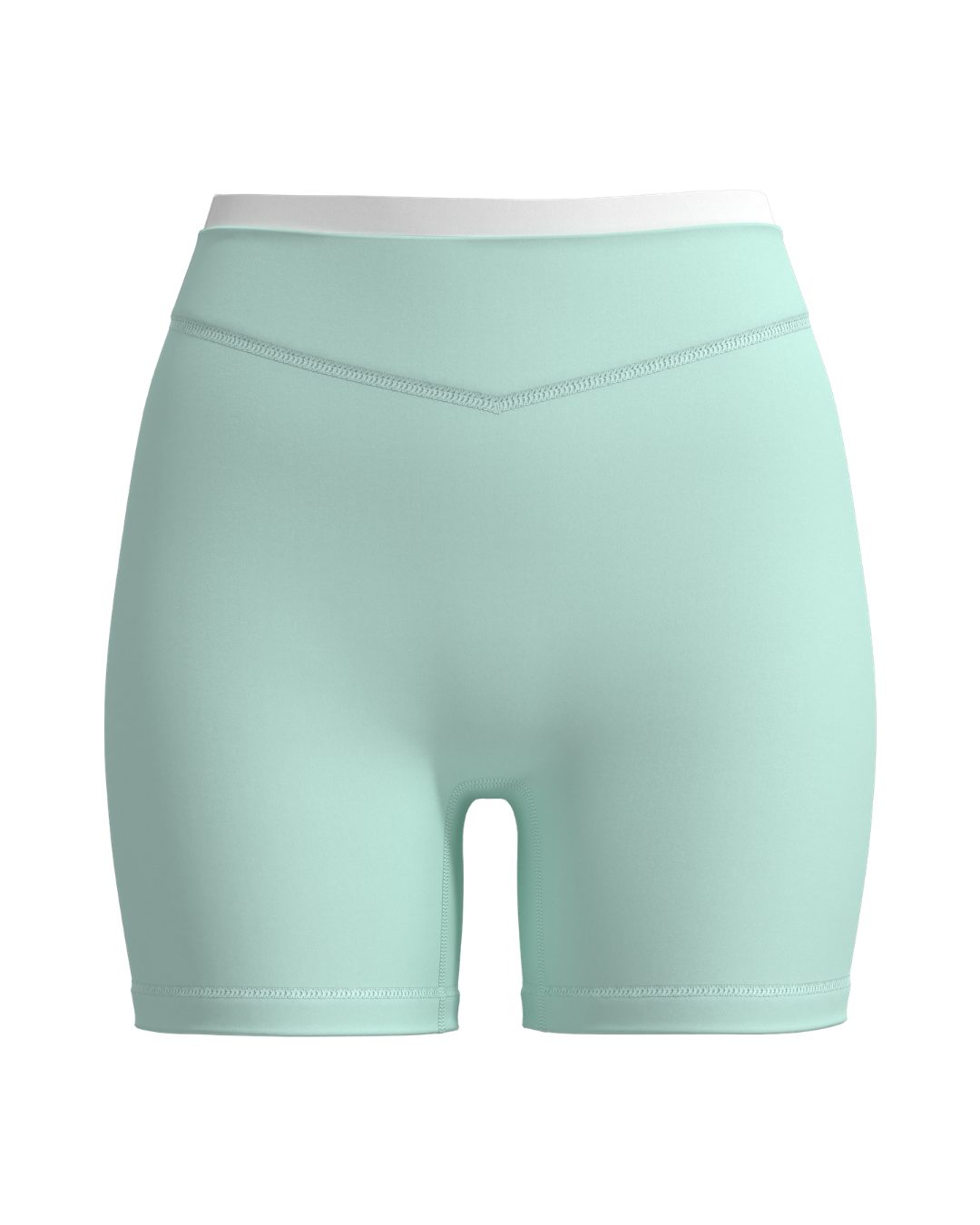 Layered Sculpt Short V2 - Aqua & White