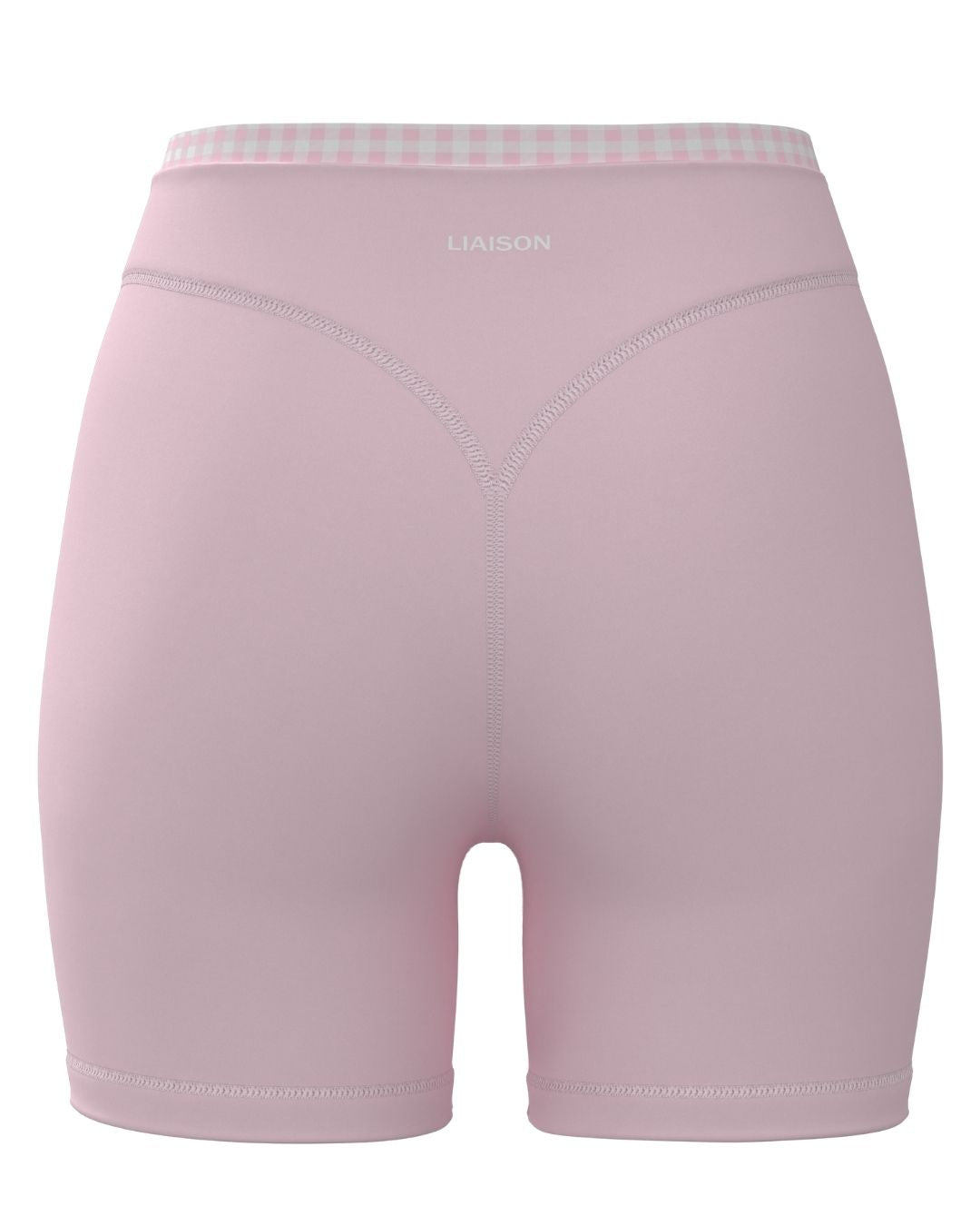 Layered Sculpt Short - Soft Pink & Gingham