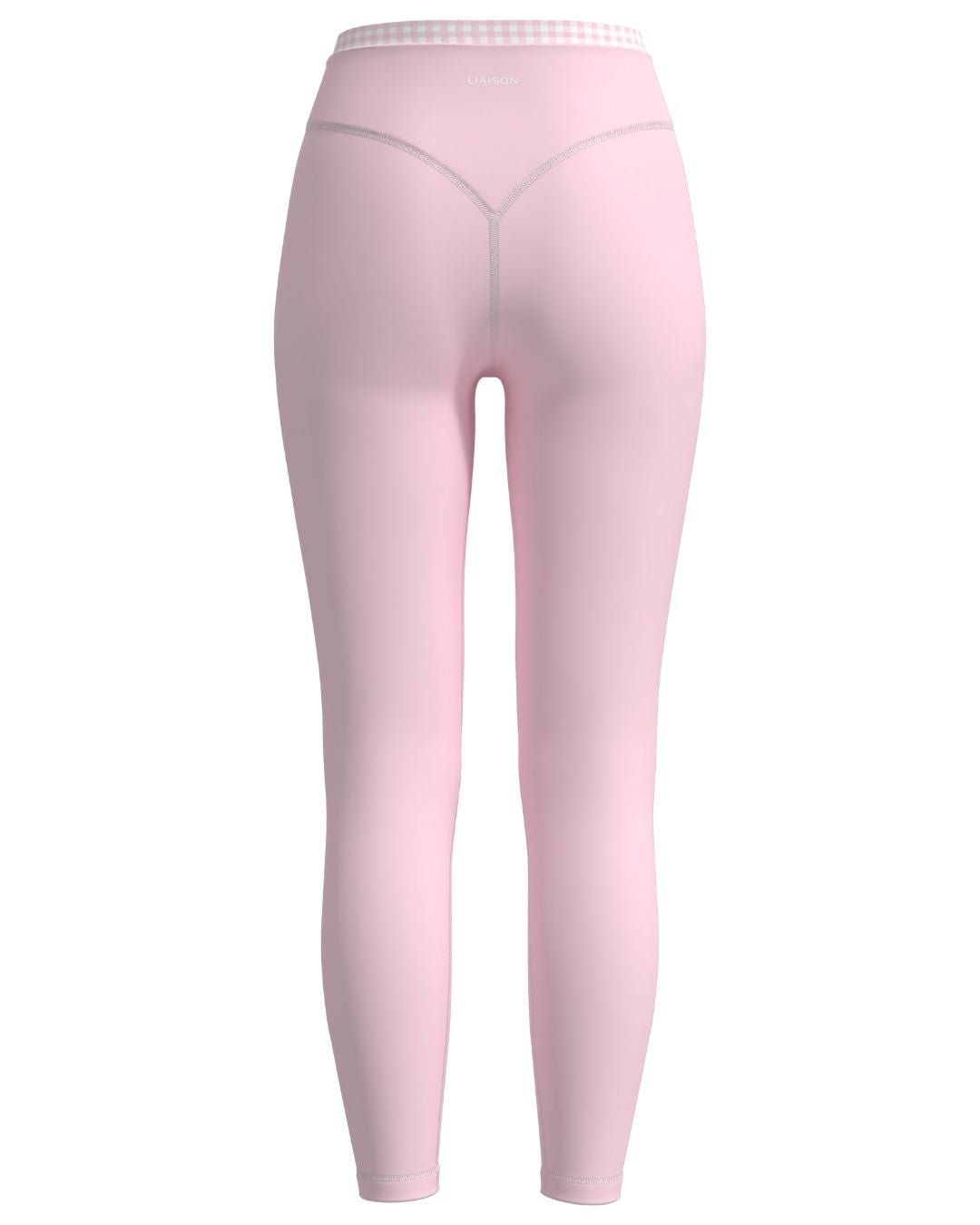 Layered Sculpt Pant - Soft Pink & Gingham