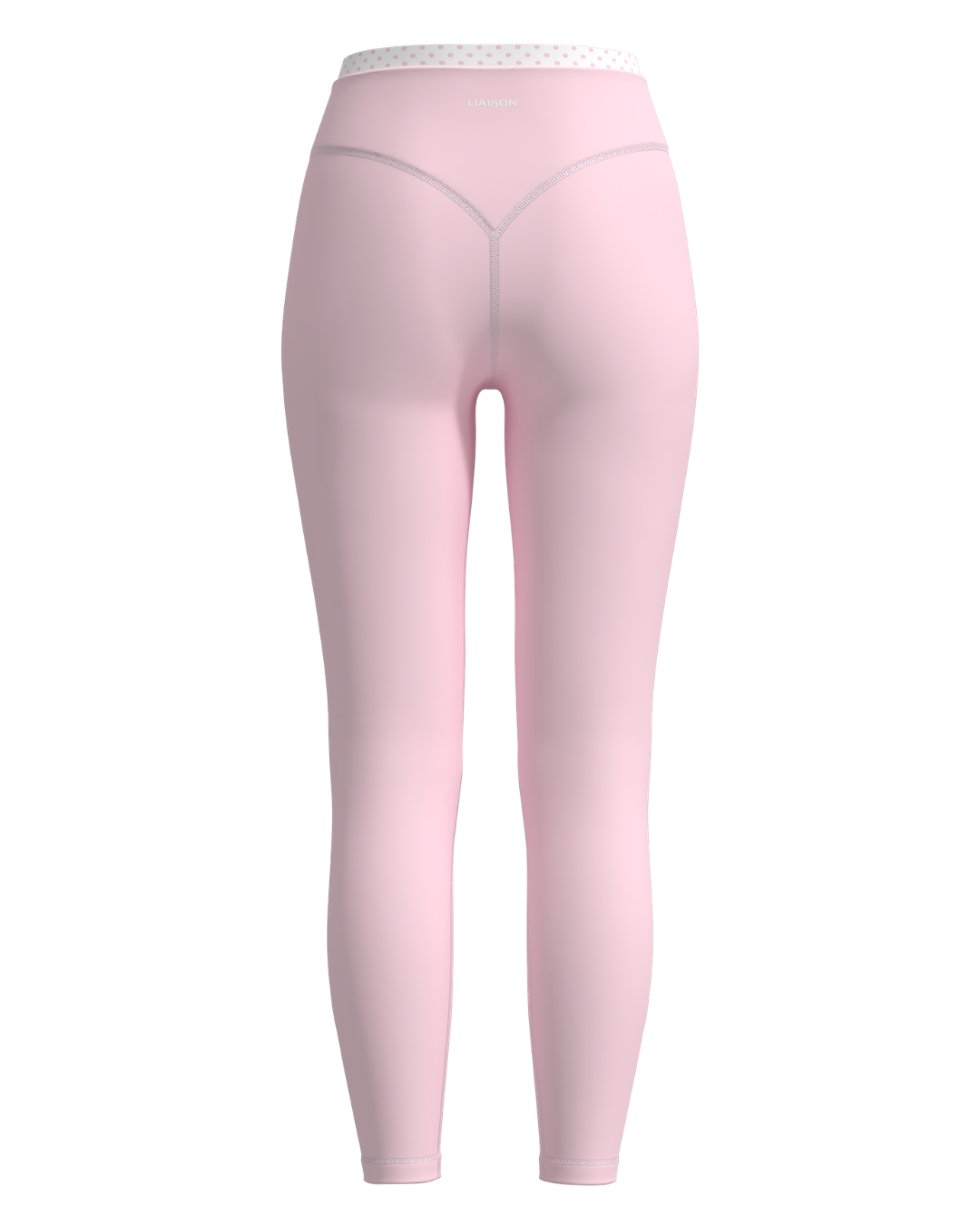 PRE-ORDER - Layered Sculpt Pant - Soft Pink & White Polka Dots