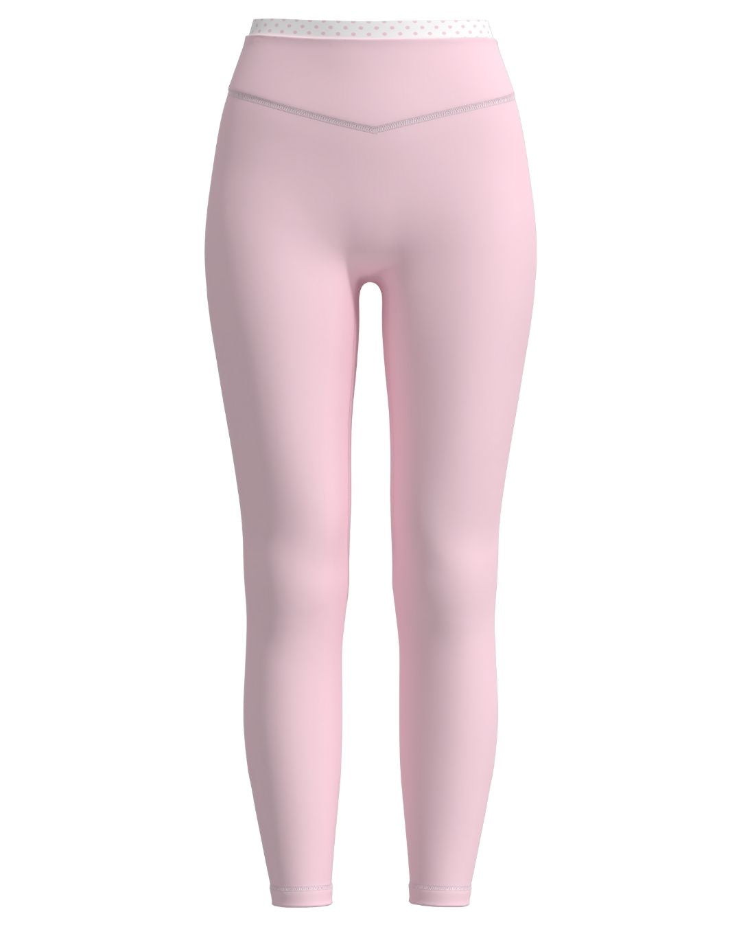 Layered Sculpt Pant - Soft Pink & White Polka Dots