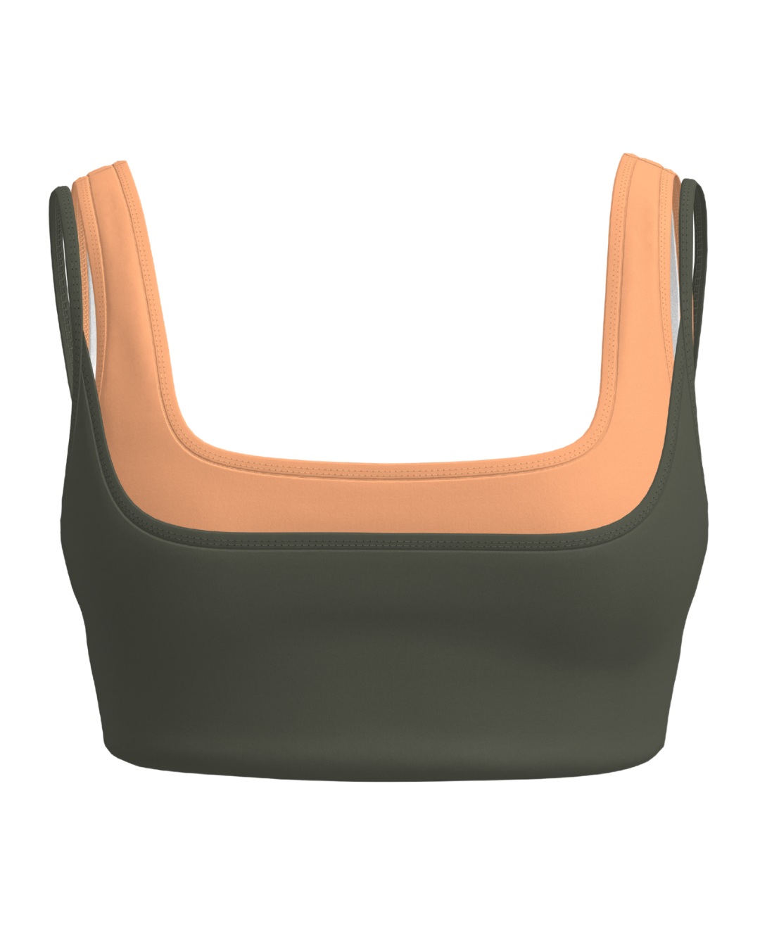 Double Layer Core Bra - Palm & Apricot