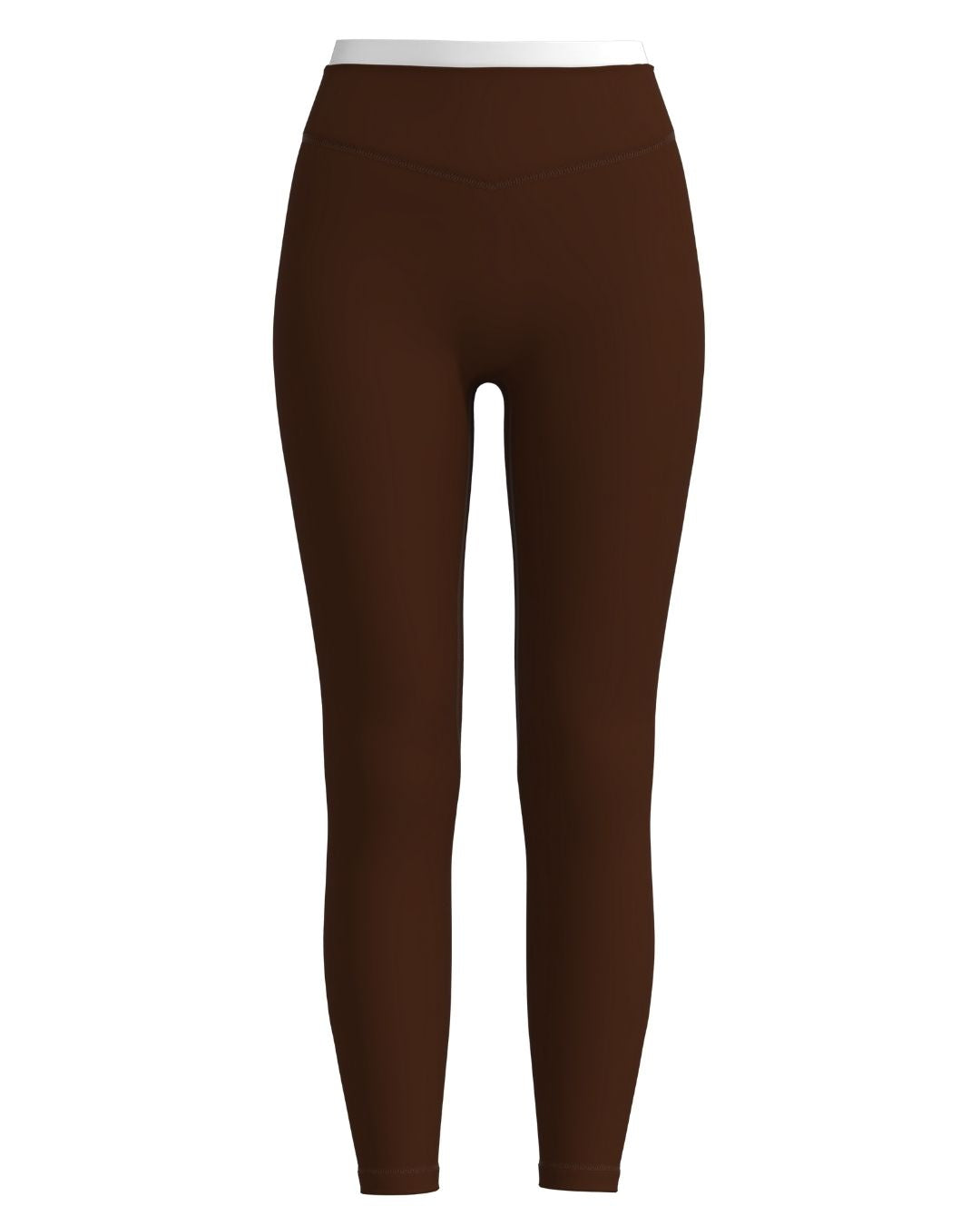 Layered Sculpt Pant - Mocha Brown & White