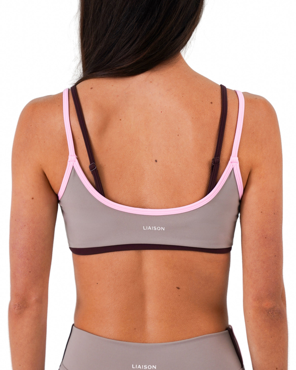 Multi-Color Double Layer Scoop Bra - Canyon