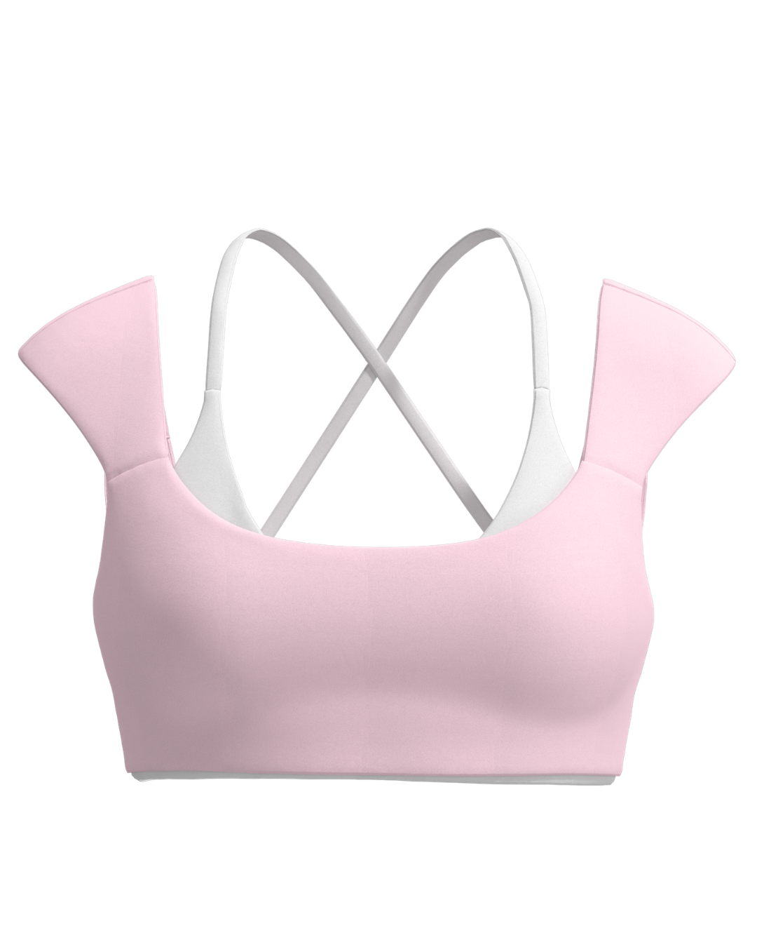 Double Layer Darling Bra - Soft Pink & White