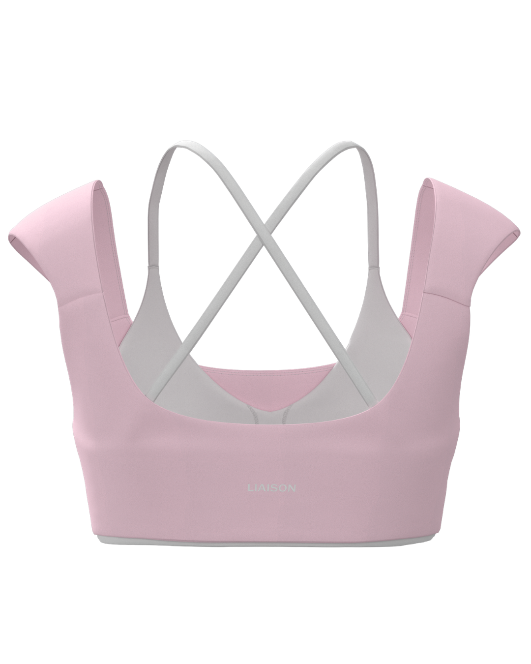 Double Layer Darling Bra - Soft Pink & White