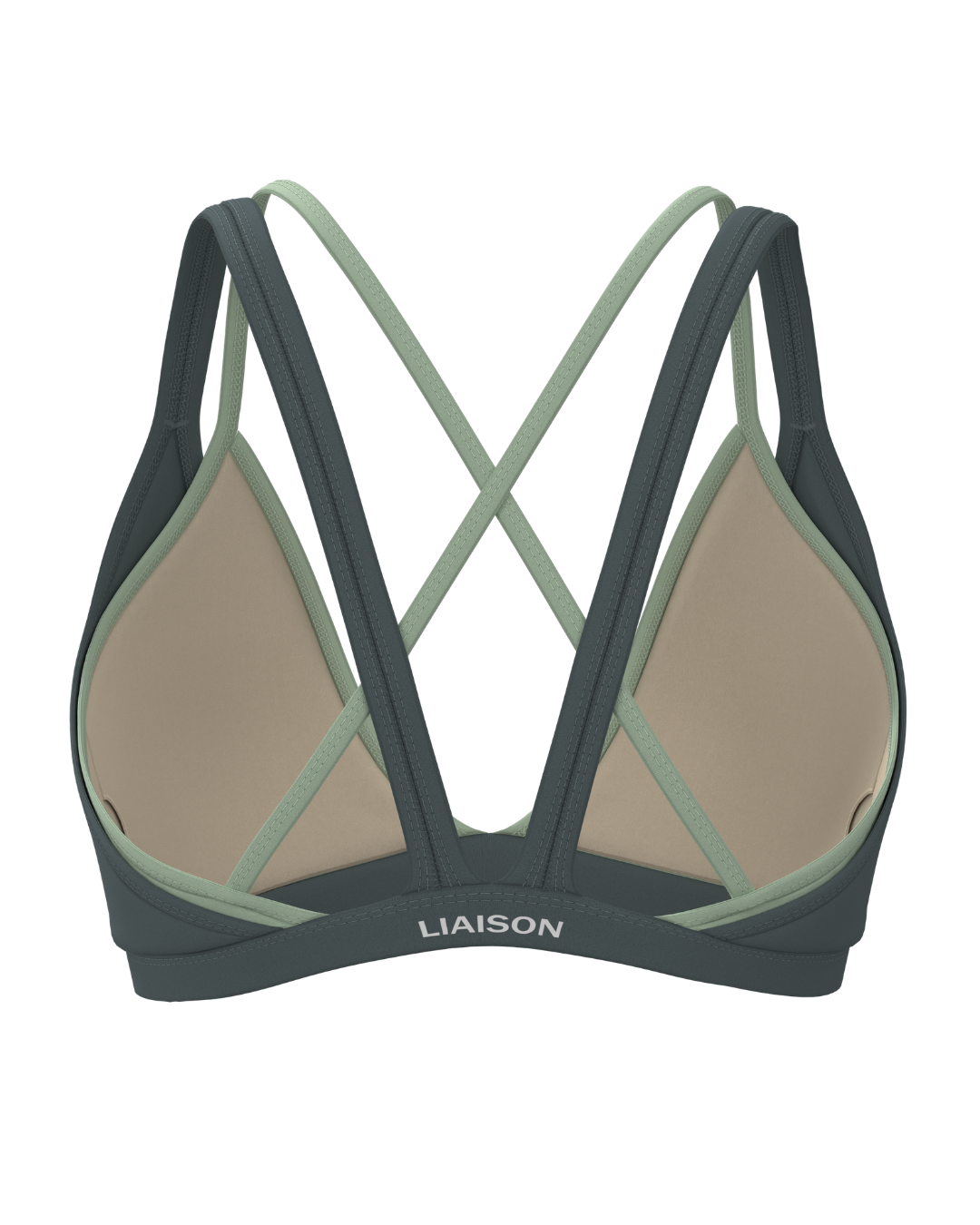 Double Layer Pulse Bra - Lagoon & Mint
