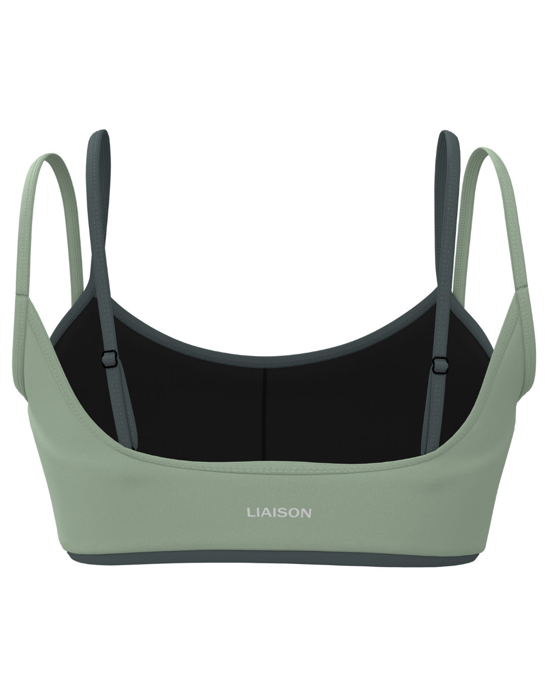 Double Layer Scoop Bra - Mint & Lagoon