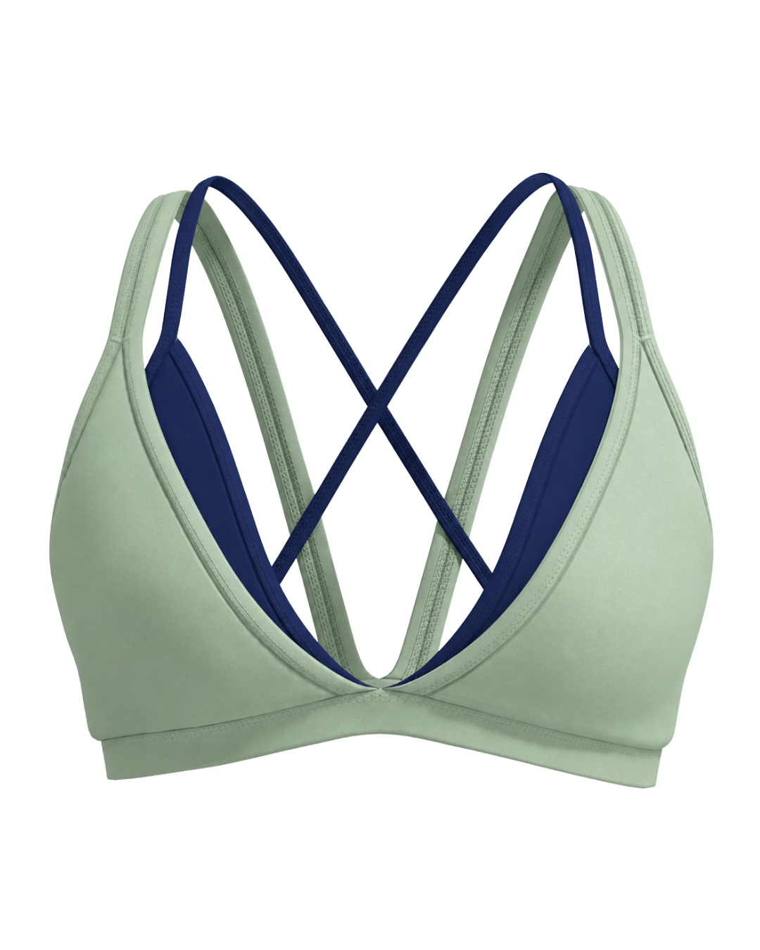 Double Layer Pulse Bra - Mint & Cypress