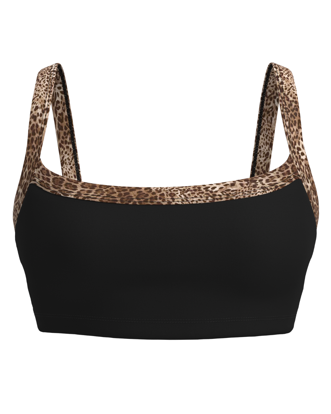 Basic Contrast Bra - Black & Wild Side