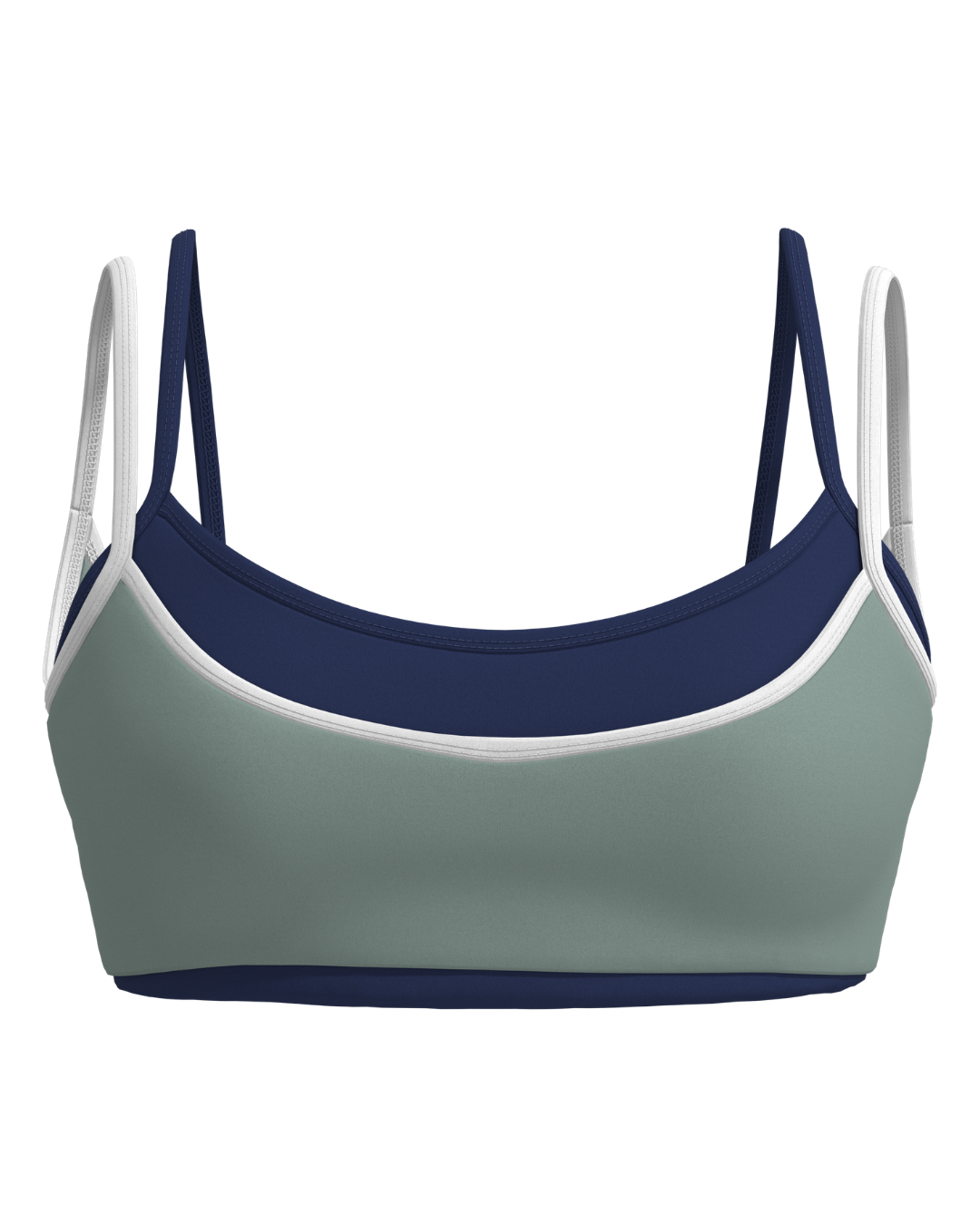 Double Layer Scoop Bra - Juniper