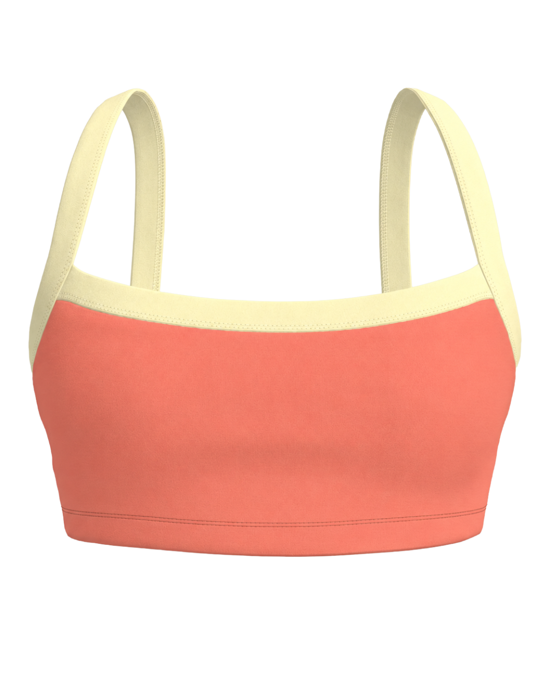 Basic Contrast Bra - Guava & Daylight