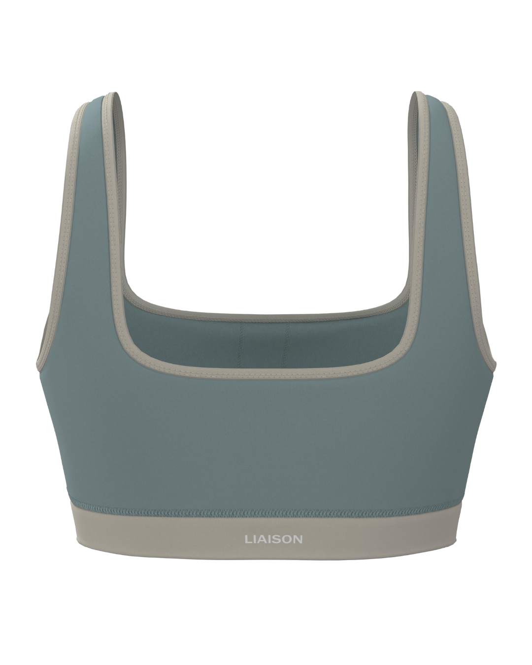 Supportive Contrast Bra - Icey Blue & Sand