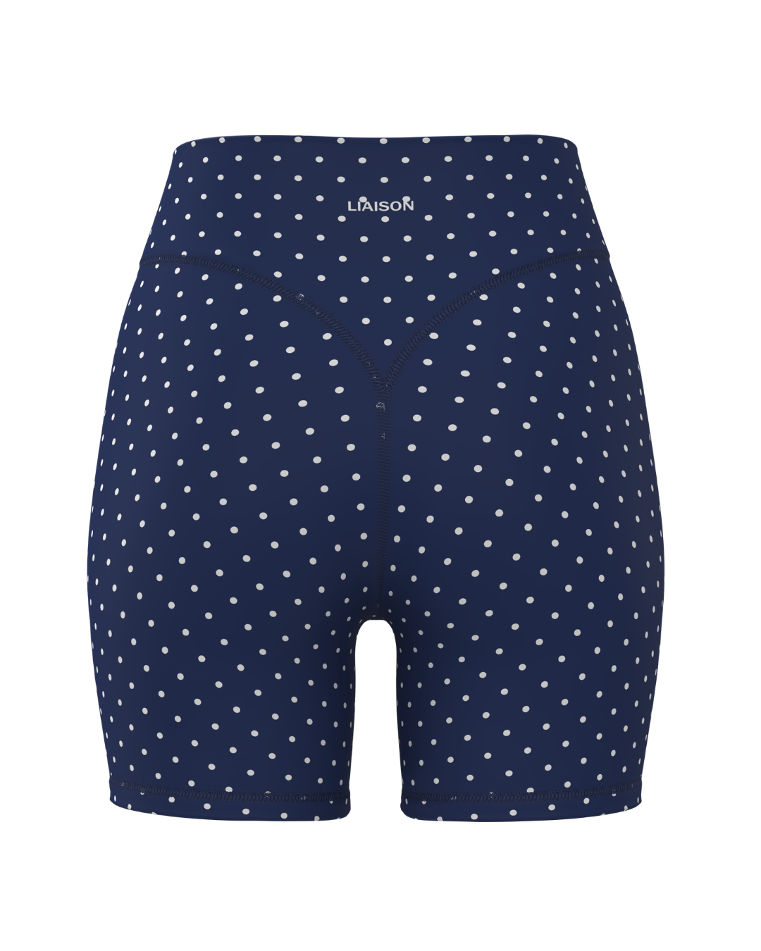 Bridge Short - Cypress & White Polka Dots
