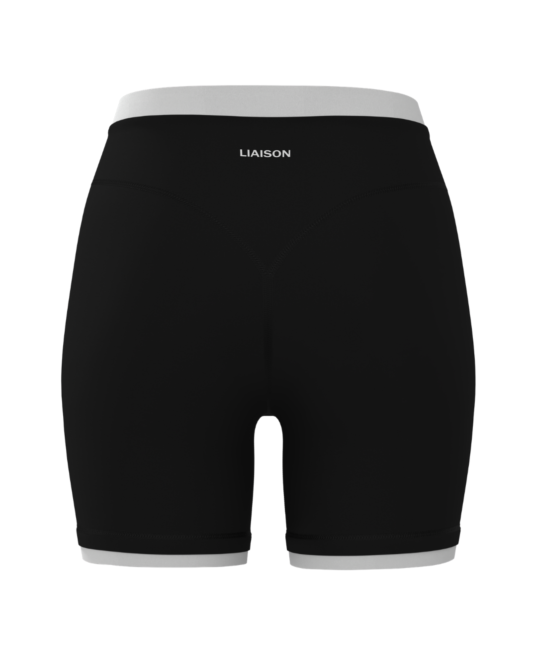 Layered Sporty Sculpt Short - Black & White