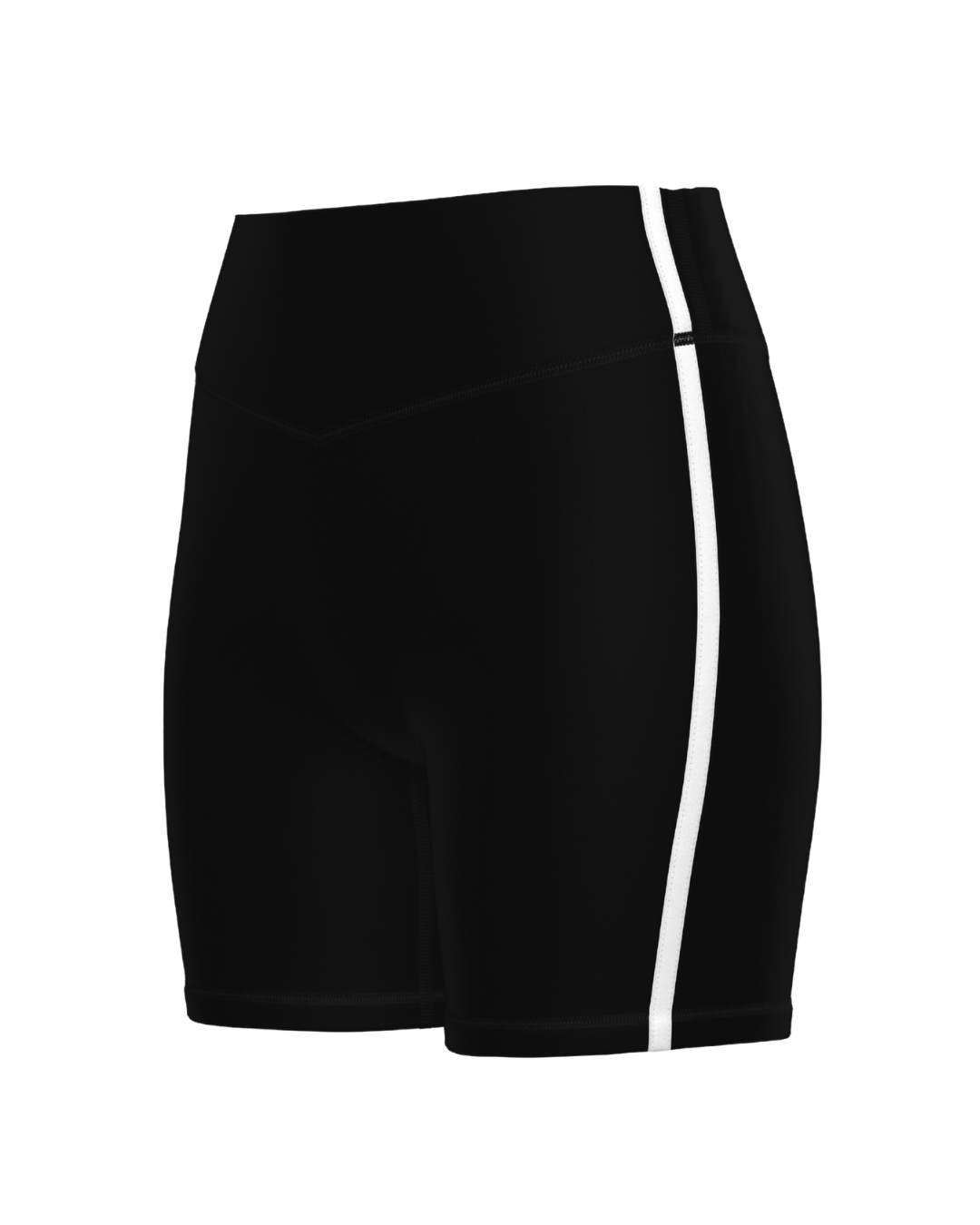 Single Stripe Bridge Short - Black & White