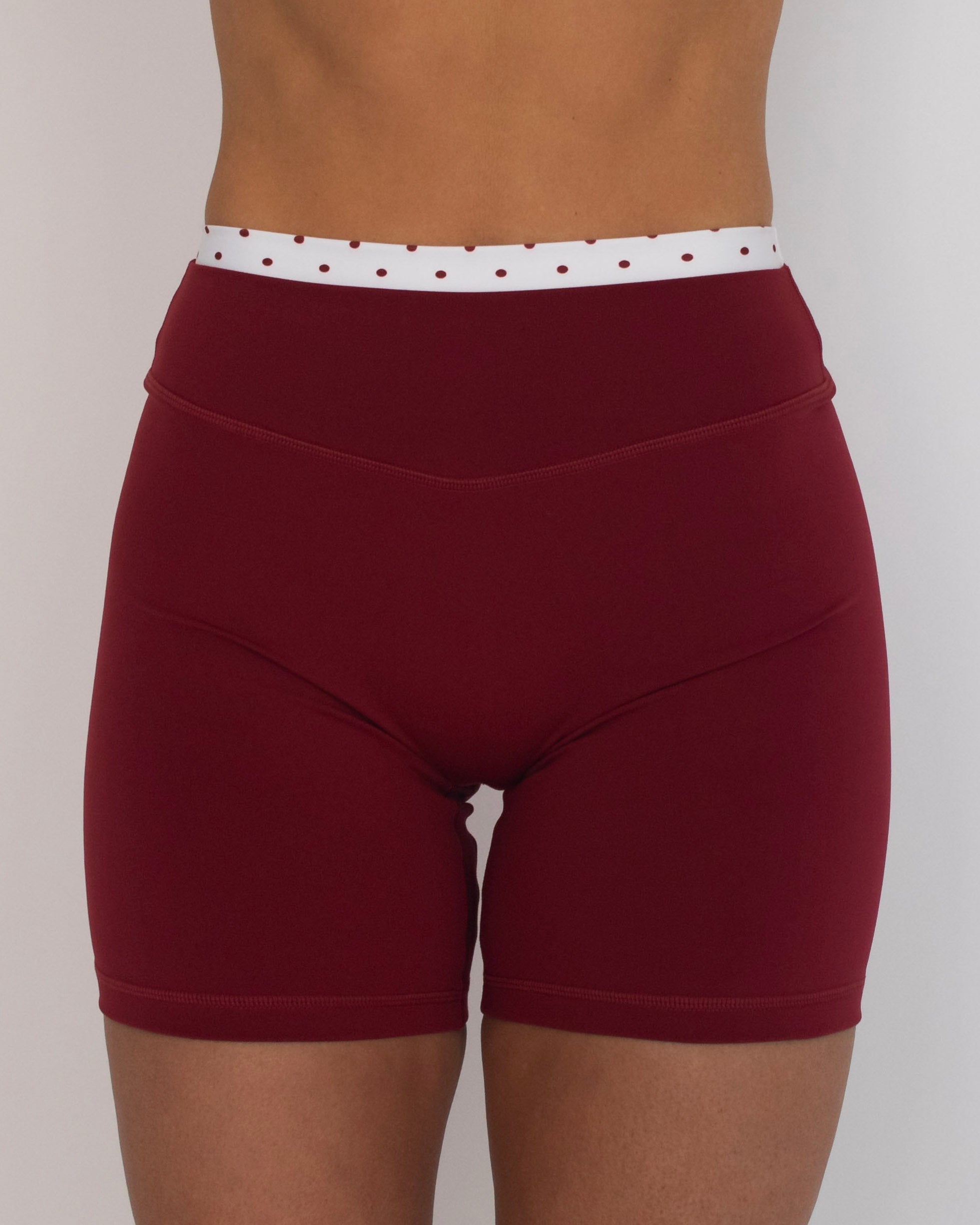 Layered Sculpt Short - Kiss & White Polka Dots