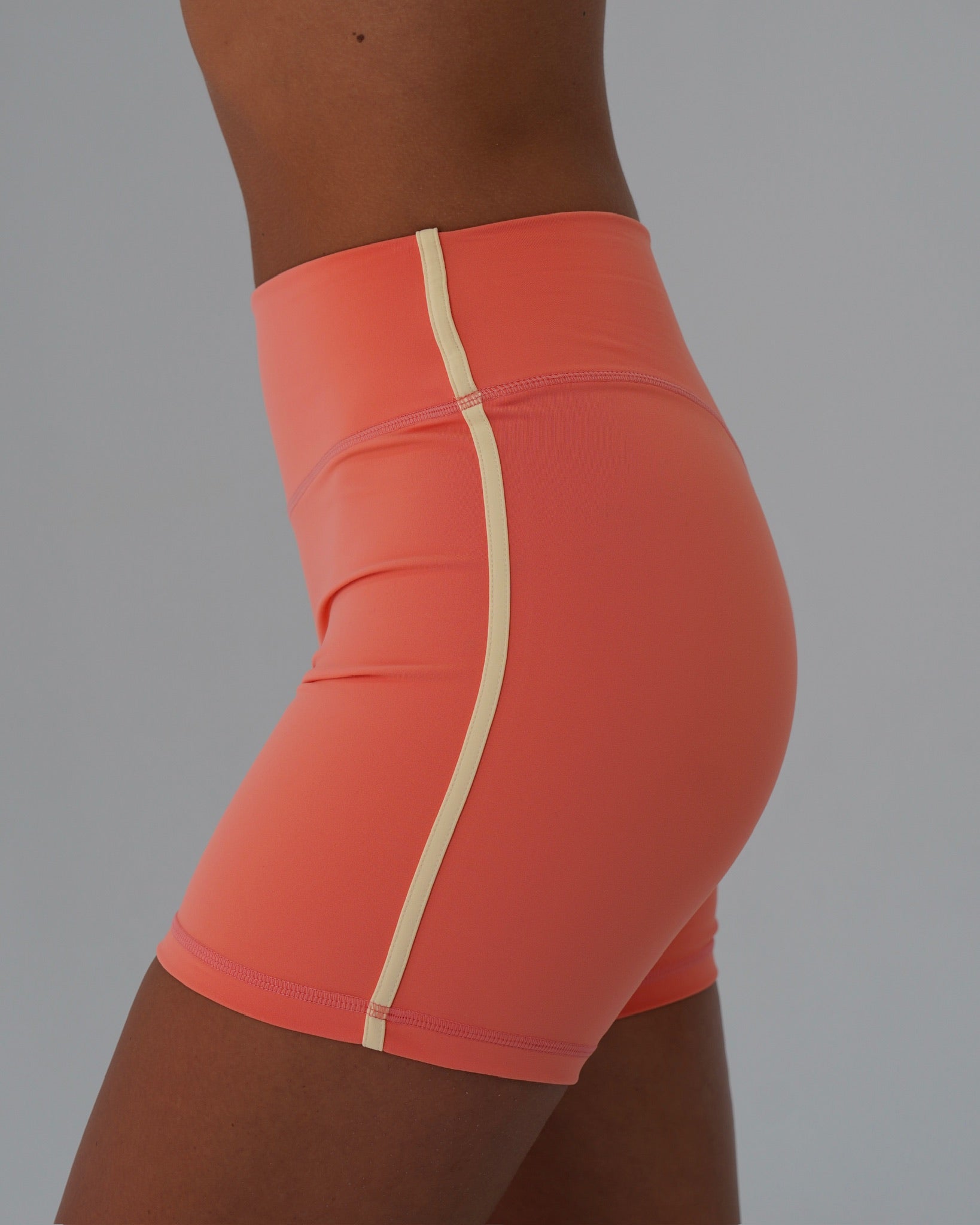 Single Stripe Bridge Short - Guava & Daylight