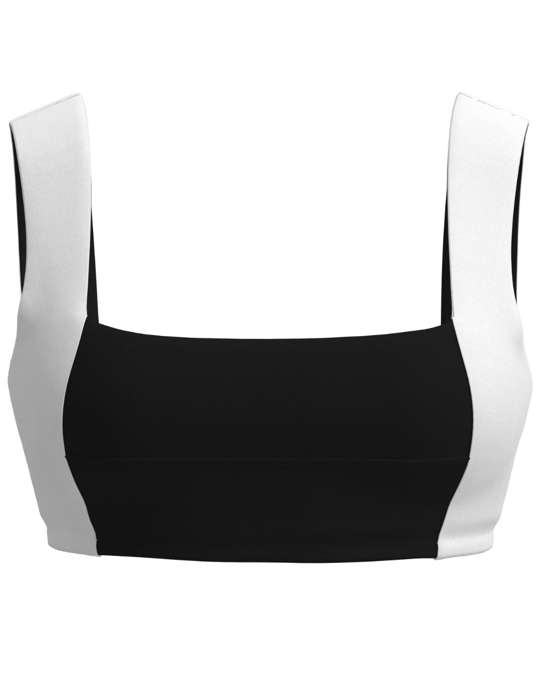Luxe Square Neck Bra - Black & White