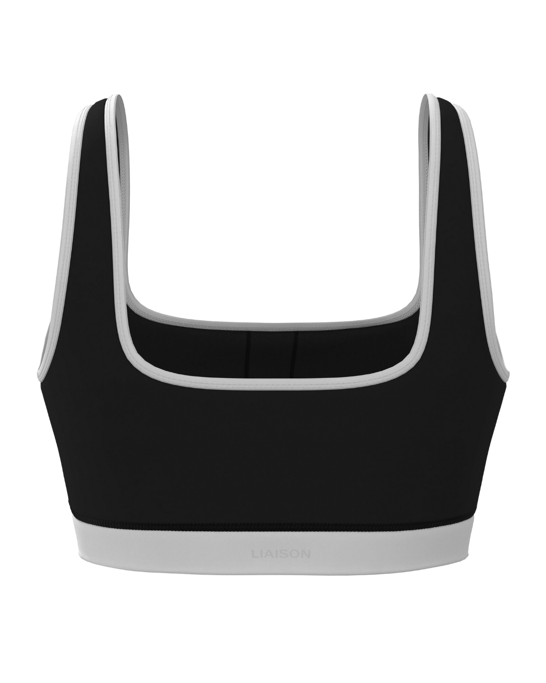 Supportive Contrast Bra - Black & White