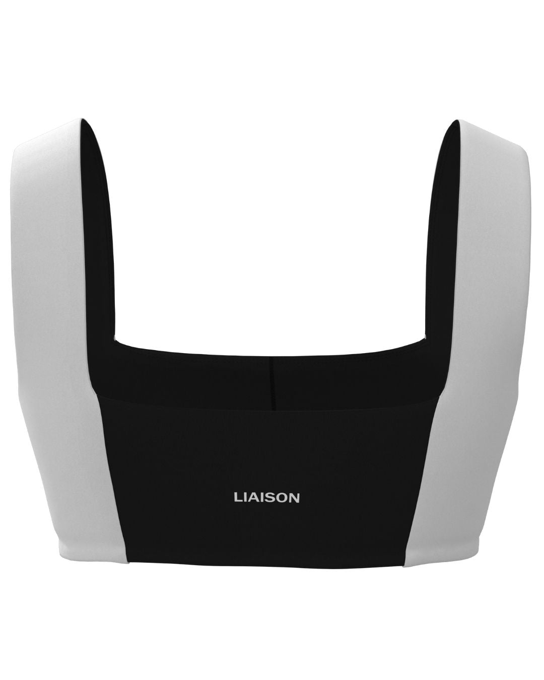 Luxe Square Neck Bra - Black & White
