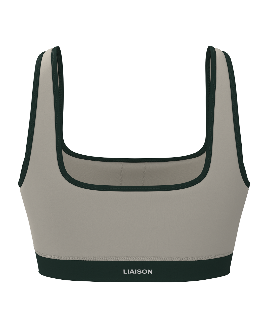 Supportive Contrast Bra - Sand & Pine