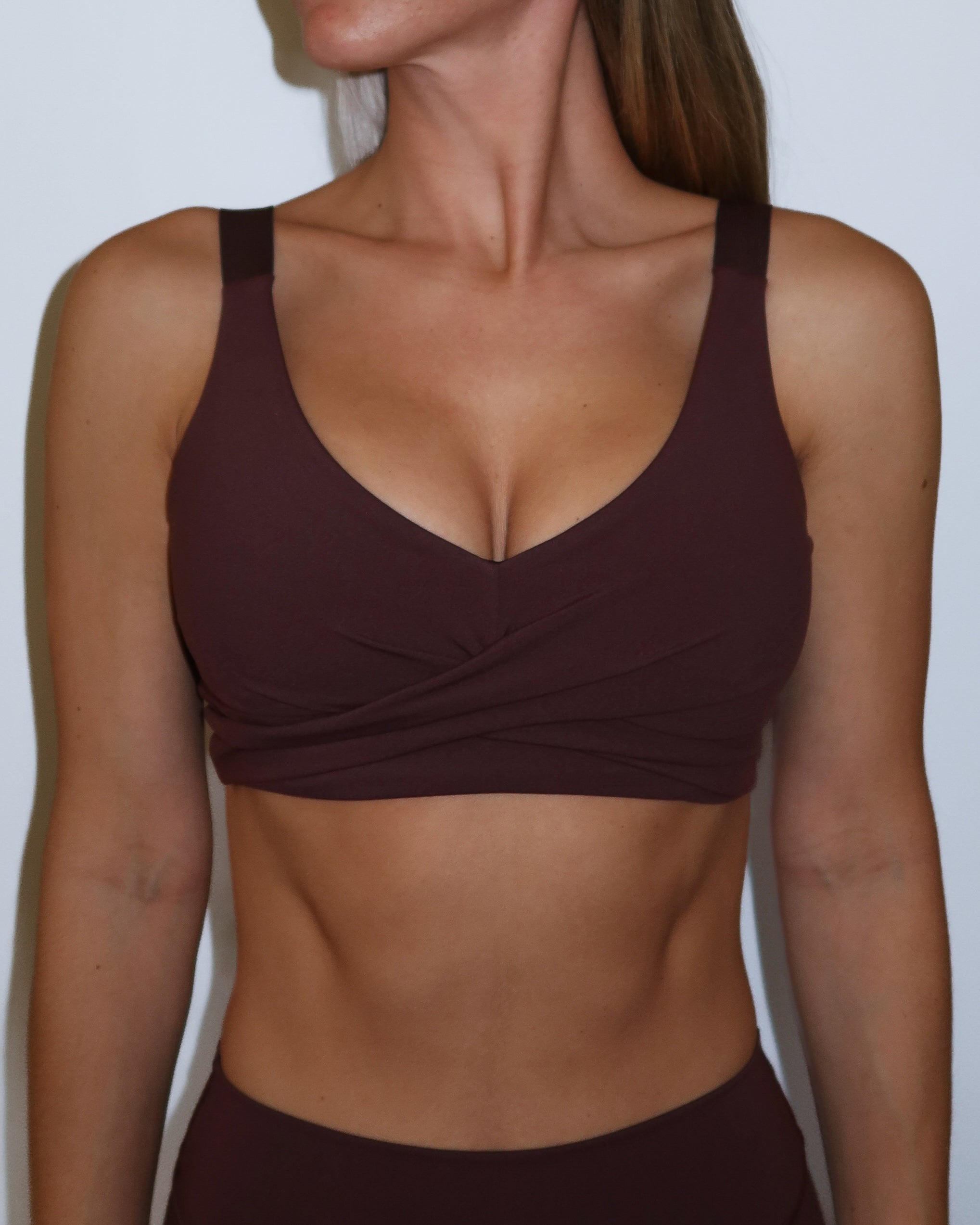 Synergy Cross Bra - Mocha Brown