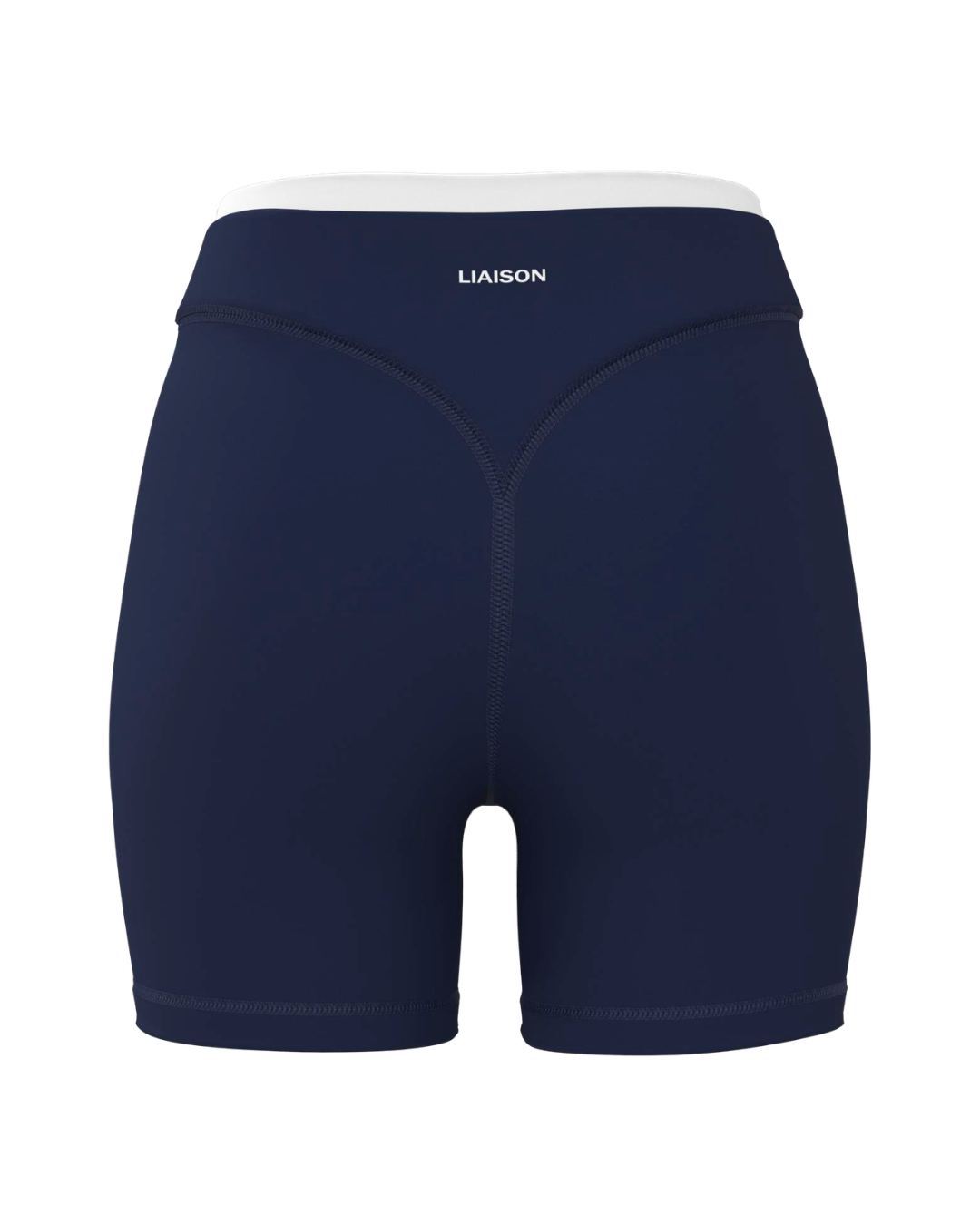 Layered Sculpt Short - Navy & White