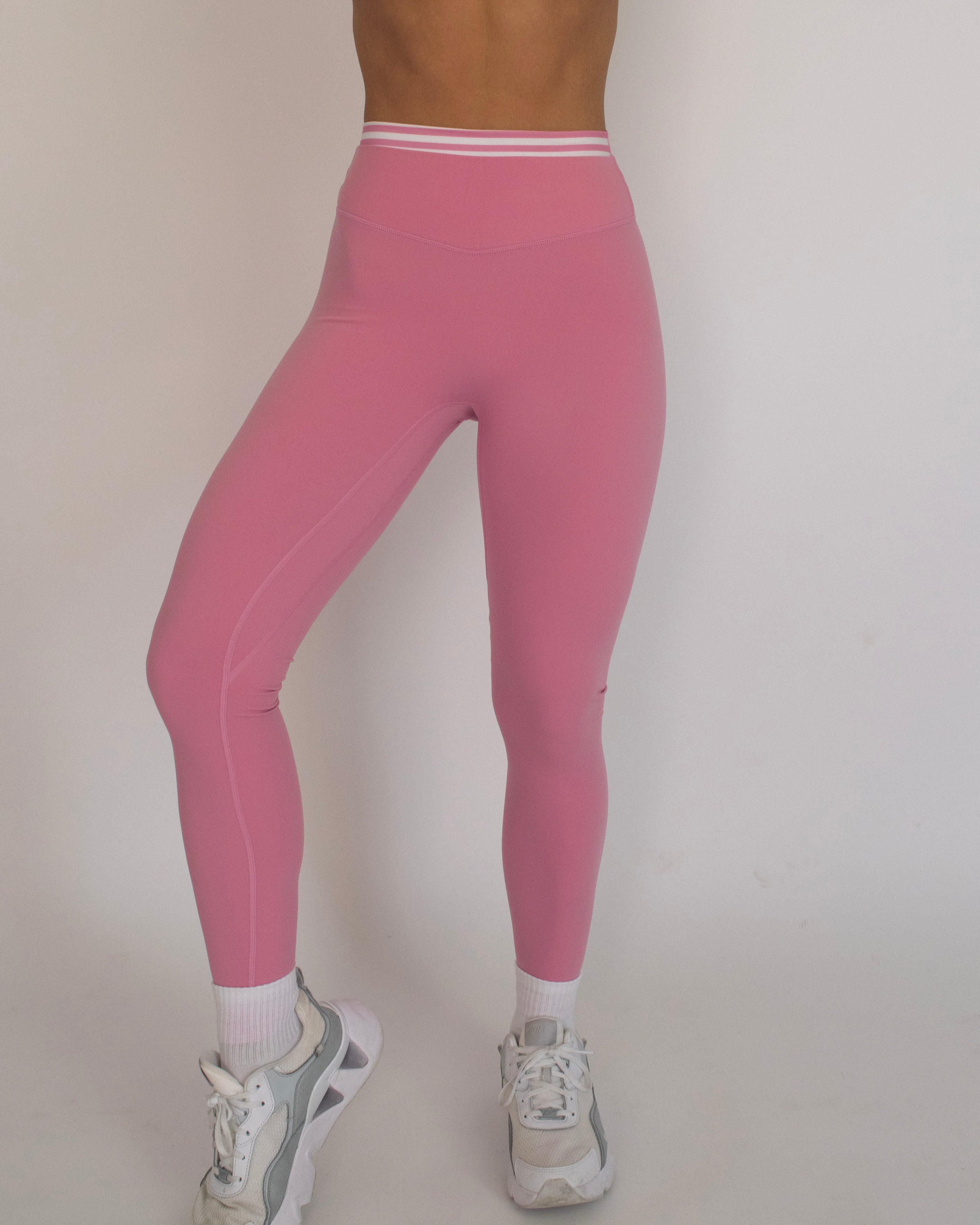 Layered Sculpt Pant - Petal Pink & Stripes