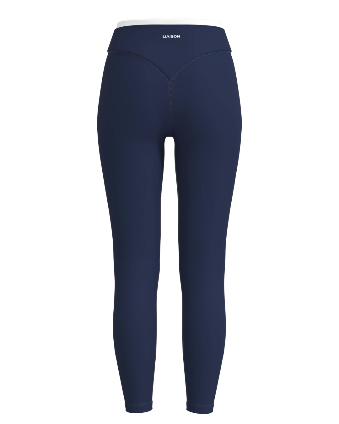 Layered Sculpt Pant - Navy & White