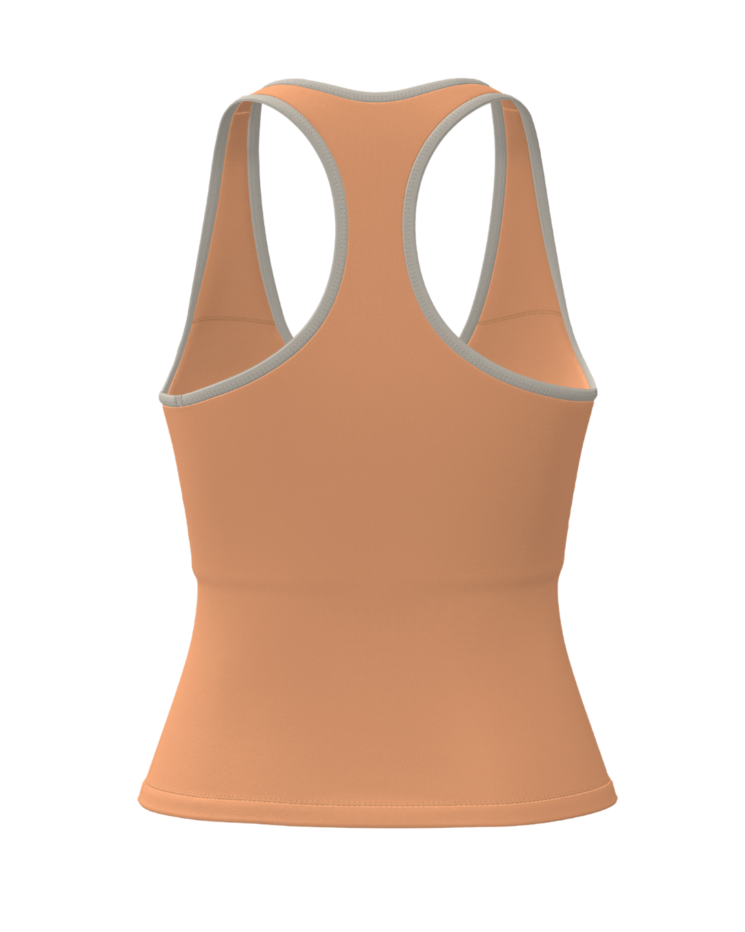 Sporty Racer Tank - Apricot & Sand