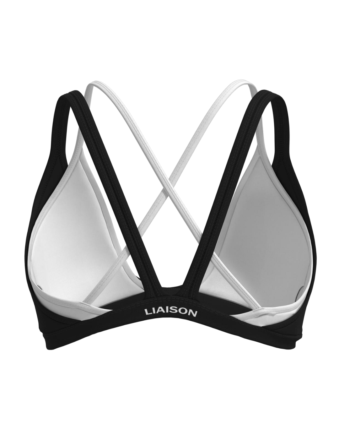 Double Layer Pulse Bra - Black & White
