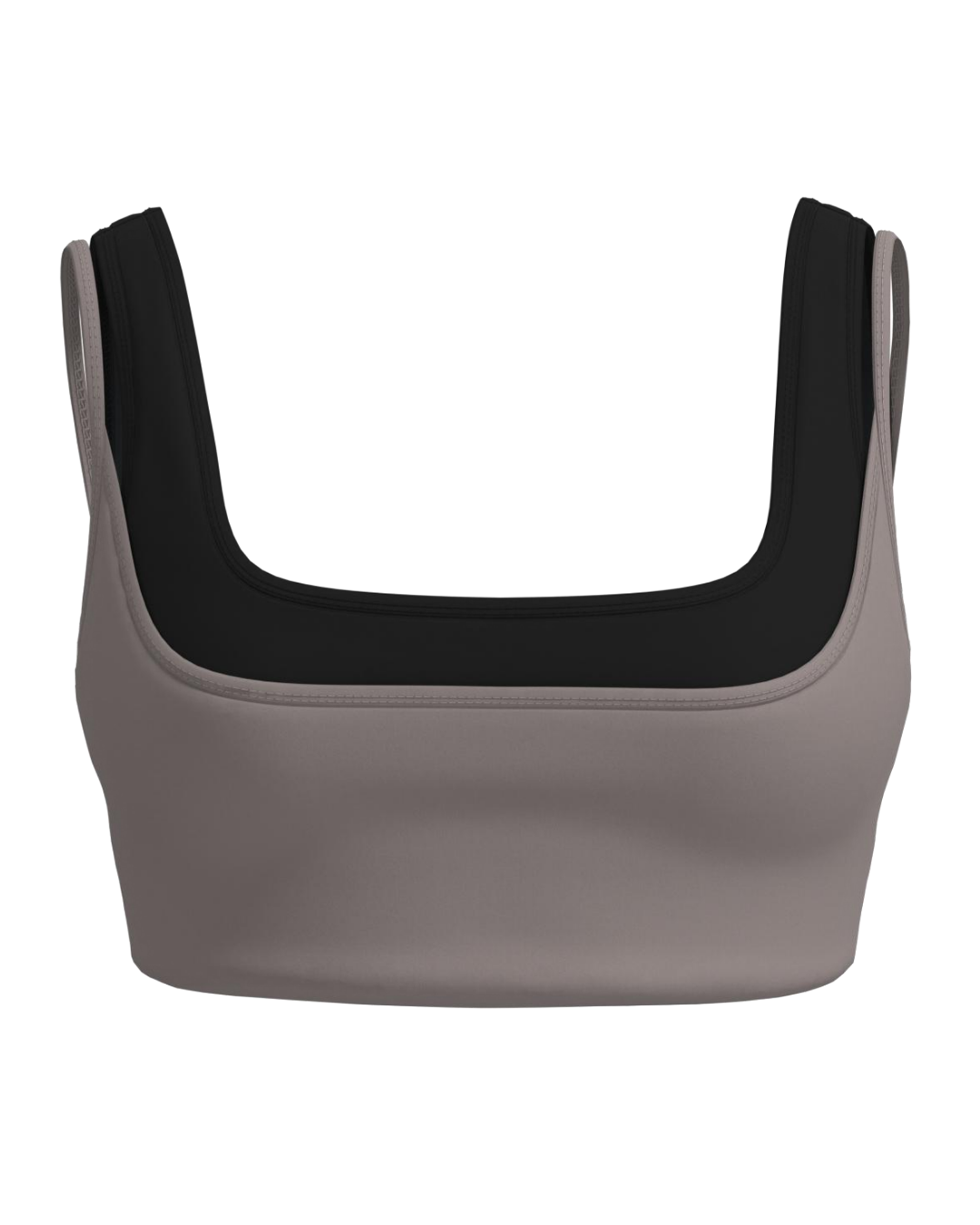 Double Layer Core Bra - Truffle & Black