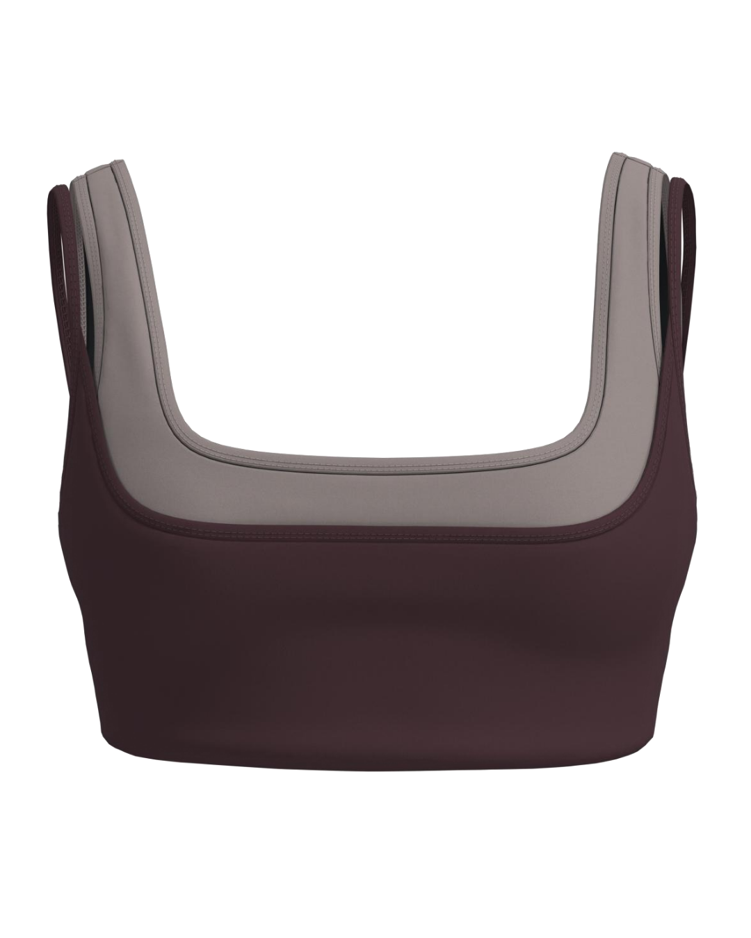 Double Layer Core Bra - Chocolate Cherry & Truffle