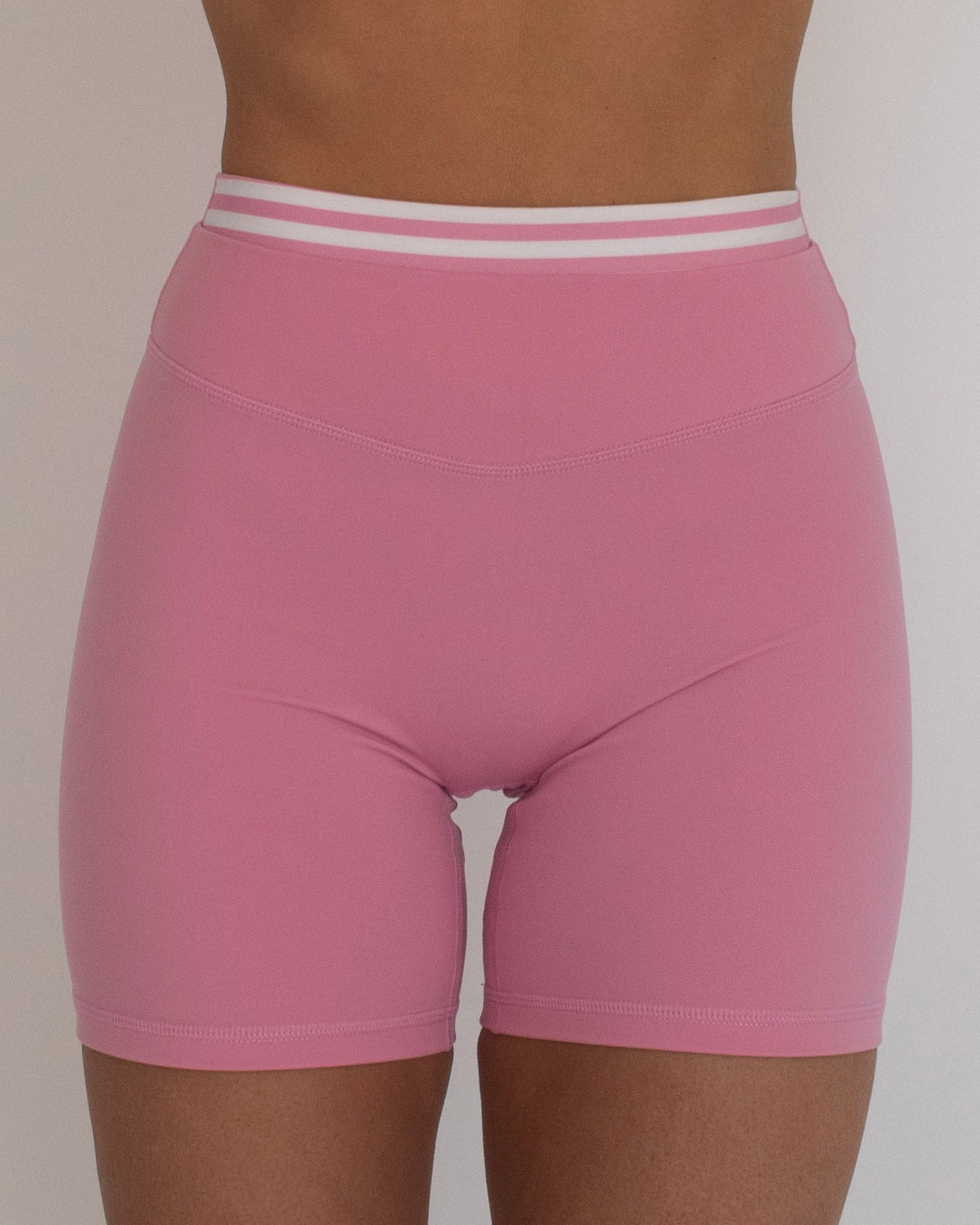 Layered Sculpt Short - Petal Pink & Stripes