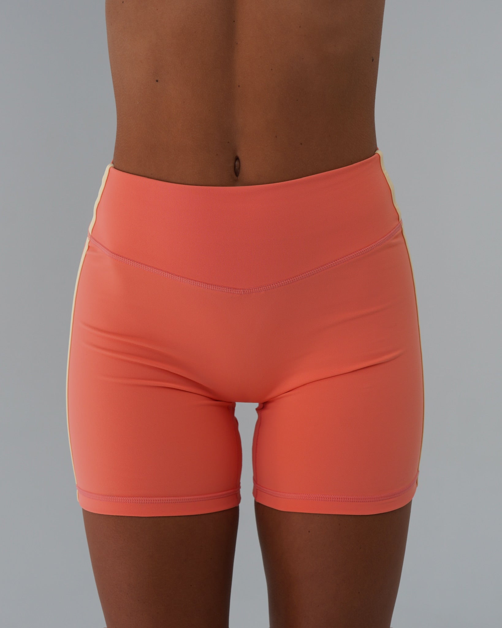 Single Stripe Bridge Short - Guava & Daylight