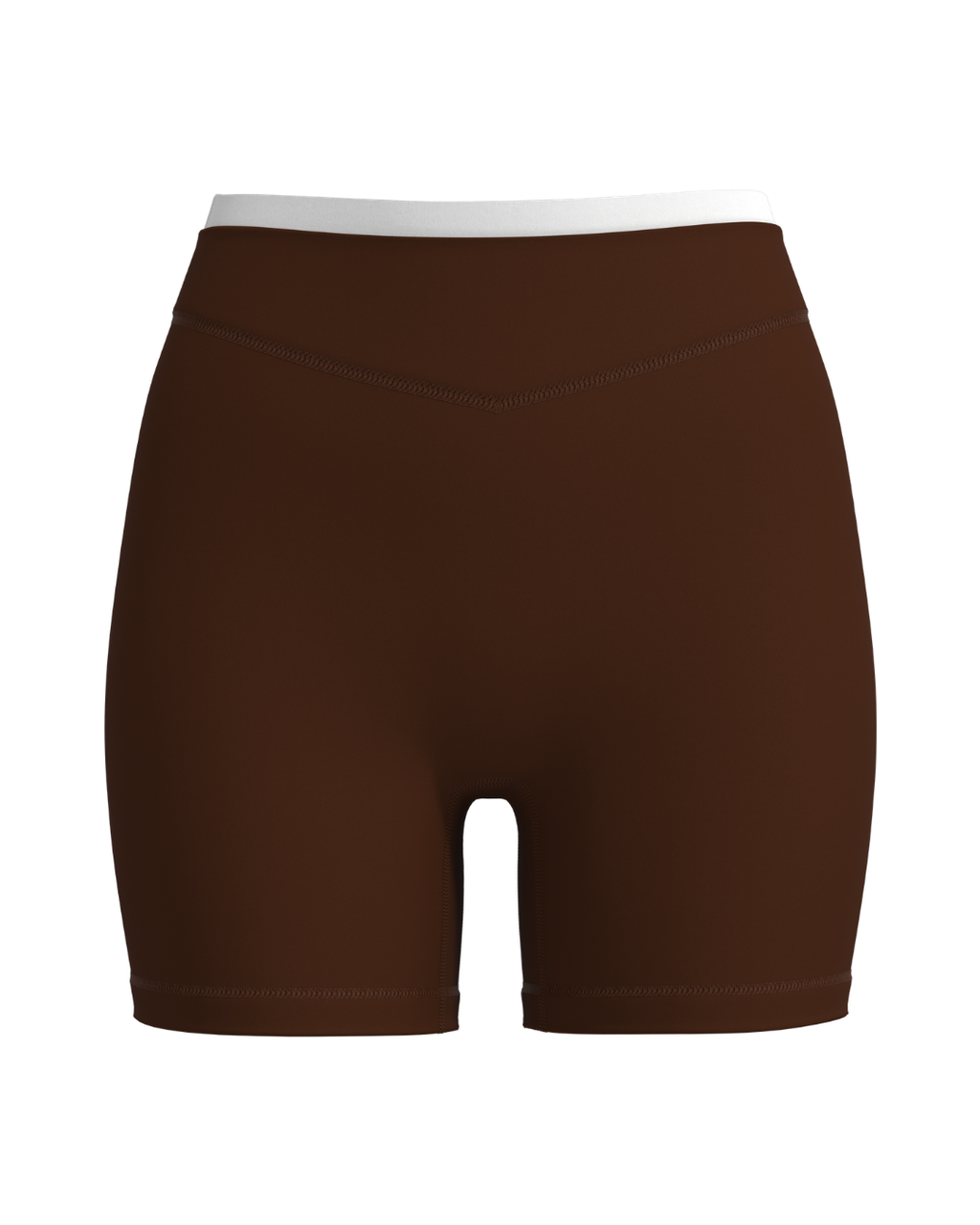 Layered Sculpt Short V1 - Mocha Brown & White