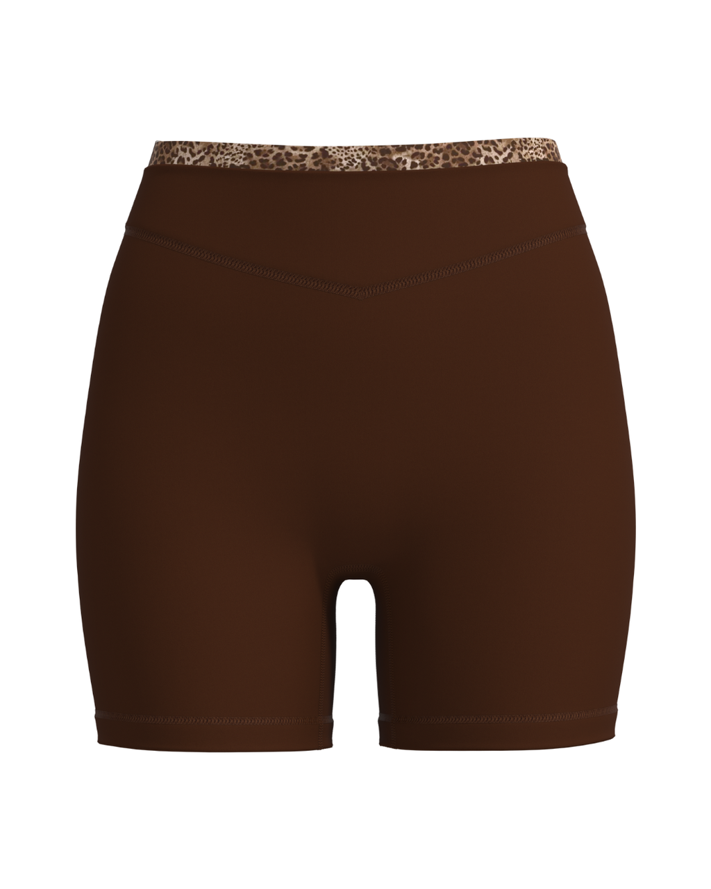 パンツ LITMUS Her Praha layered shorts brown Layered Sculpt Short - Mocha Brown & Wild Side