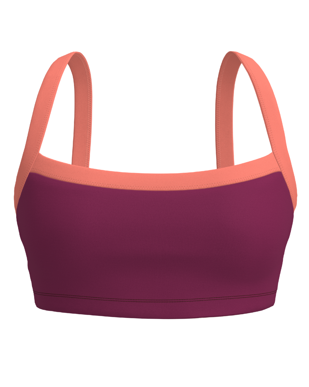Basic Contrast Bra - Berry & Guava