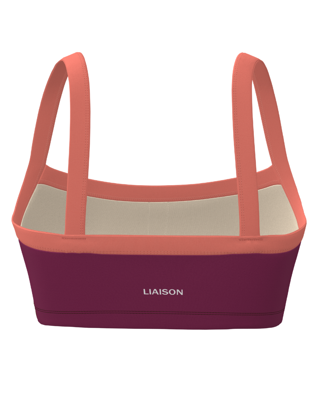 Basic Contrast Bra - Berry & Guava